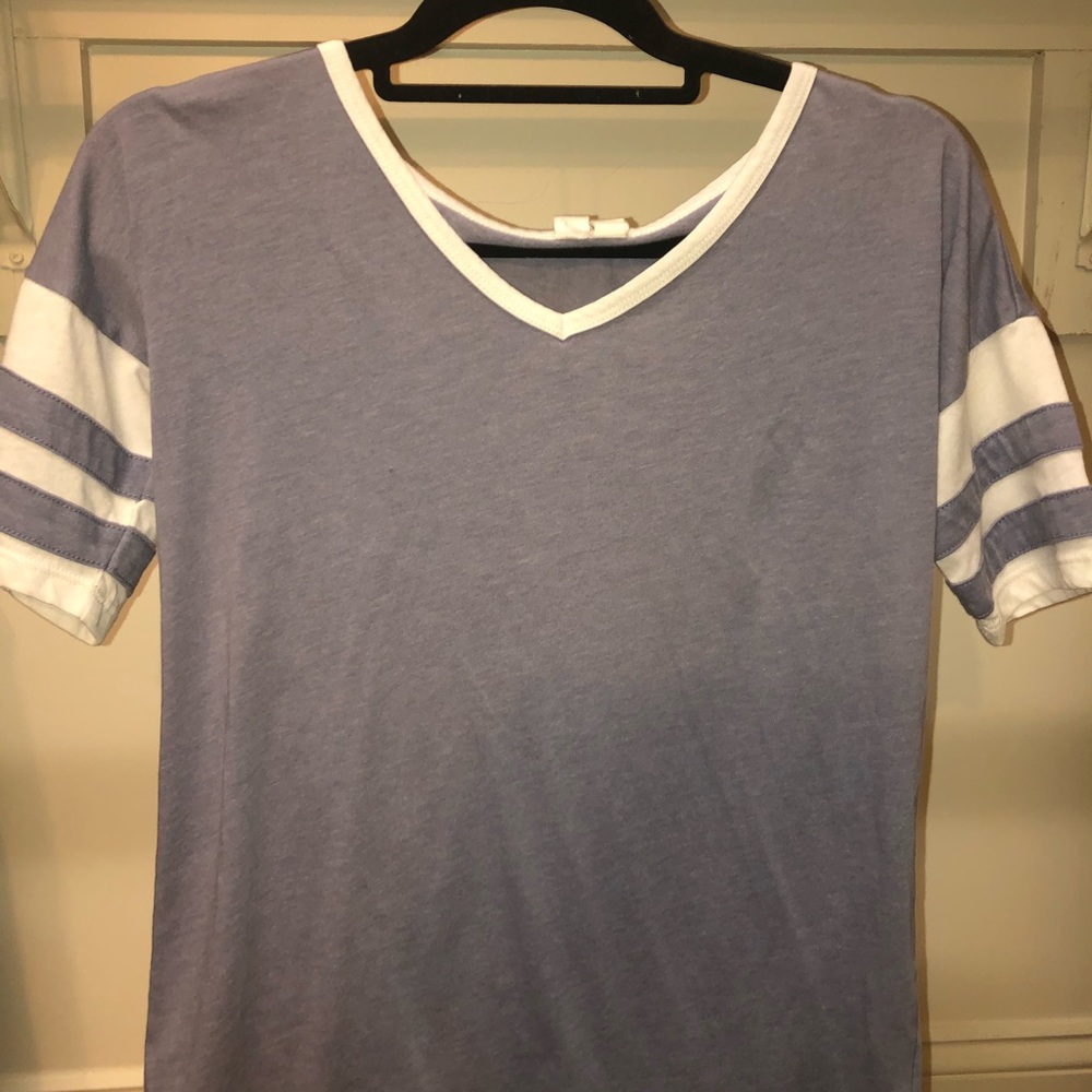 Purple Baseball Tee